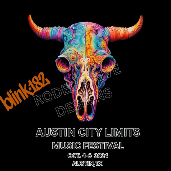 Blink 182 Concert Poster Austin City Limits 2024 Oct 4-6th - Picture 2 of 2